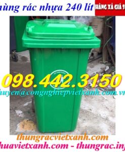 Thùng rác nhựa 240 lít VX240