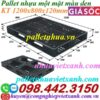 Pallet nhựa 1200x800x120mm màu đen