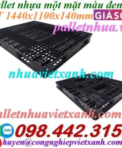 Pallet nhựa 1440x1100x140mm màu đen