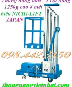 Thang nâng đơn cao 8 mét - 125kg NICHI-LIFT NTWY8-100