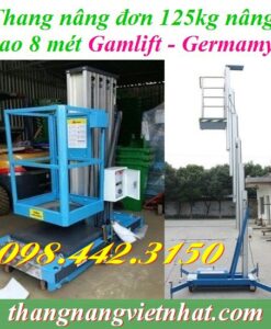 Thang nâng đơn cao 8 mét – 125kg GAMLIFT GTWY8-100