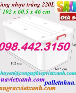 Thùng nhựa đa năng 220 lít