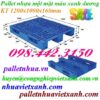 Pallet nhựa 1200x1000x160mm xanh dương