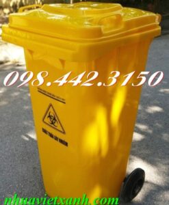 Thùng rác y tế 120 Lít chất thải nguy hại lây nhiễm
