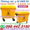 Thùng rác y tế 660 Lít màu vàng - chất thải nguy hại