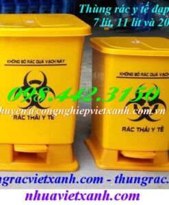 Thùng rác y tế đạp chân 7L, 11L, 20L - chất thải nguy hại