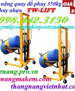 Xe nâng quay đổ phuy nhựa 350kg TW-LIFTER