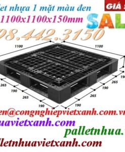 Pallet nhựa 1100x1100x150mm đen