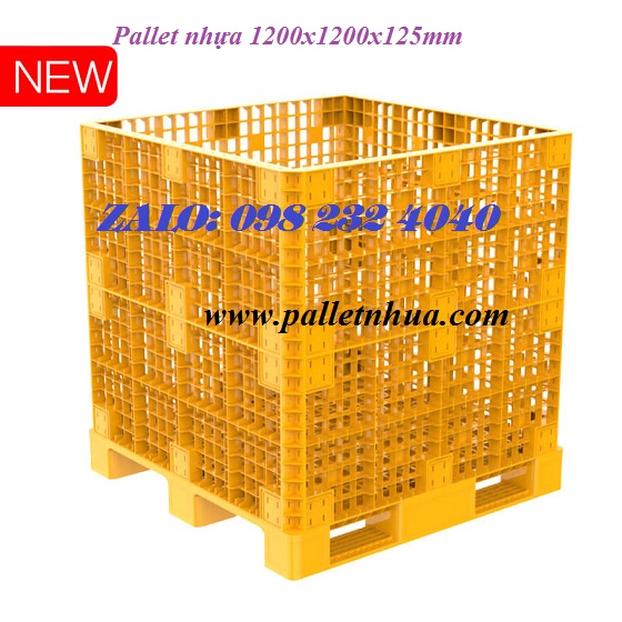 Pallet nhựa 1200x1200x125mm Pallet-box-1.2