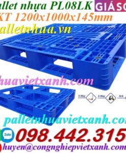 Pallet nhựa 1200x1000x145mm PL08LK