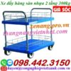 Xe đẩy sàn nhựa 300kg 2 tầng