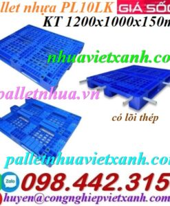 Pallet nhựa 1200x1000x150mm PL10LK - có lõi thép
