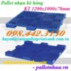 Pallet nhựa kê hàng 1200x1000x78mm
