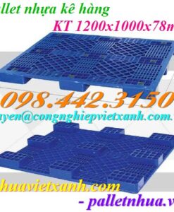 Pallet nhựa kê hàng 1200x1000x78mm