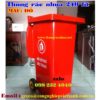 Thùng rác nhựa HDPE 240 lít màu đỏ