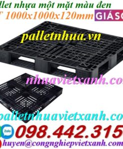 Pallet nhựa 1000x1000x120mm đen