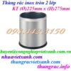 Thùng rác inox 2 lớp