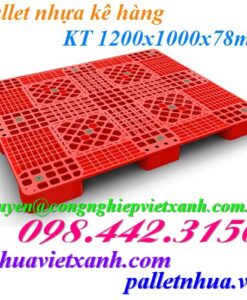 Pallet nhựa kê hàng 1200x1000x78mm PL03LS