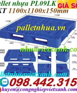 Pallet nhựa 1100x1100x150mm PL09LK