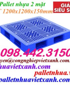 Pallet nhựa 2 mặt 1200x1200x150mm