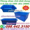 Thùng nhựa chữ nhật dung tích lớn