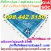 Pallet nhựa 1100x1100x125 màu xanh