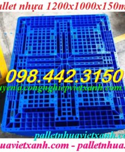 Pallet nhựa 1200x1000x150mm PL1210ĐT-NC