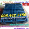 Pallet nhựa 1200x1000x150mm 3 đường thẳng - xanh nhạt