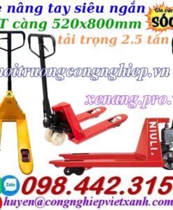 Xe nâng tay siêu ngắn 800mm NIULI SD25