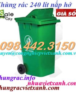 Thùng rác nhựa 240 lít nắp hở MGB240H