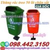 Thùng rác treo đơn 50L nhựa composite