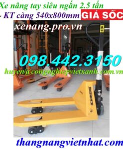 Xe nâng tay siêu ngắn 800mm ICHIMENS XT540-800