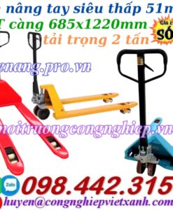 Xe nâng tay siêu thấp 51mm NICHILIFT ACL51M