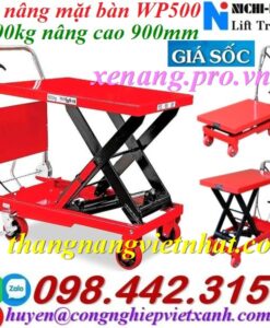 Xe nâng mặt bàn WP500 – 500kg nâng cao 900mm