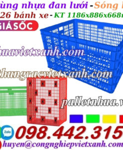 Sóng nhựa hở có 26 bánh xe HS015