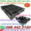 Pallet nhựa 1200x1000x150mm màu đen