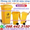 Thùng rác 120 lít màu vàng