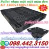 Pallet nhựa 1300x1100x130mm màu đen