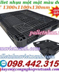 Pallet nhựa 1300x1100x130mm màu đen
