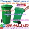 Thùng rác 120 lít màu xanh lá