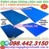 Pallet nhựa không chân 1000x600x35mm mặt liền