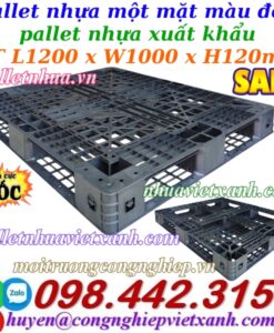 Pallet nhựa 1200x1000x120mm màu đen