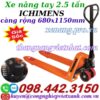 Xe nâng tay 2.5 tấn càng rộng ICHIMENS XT680-1150-2.5T