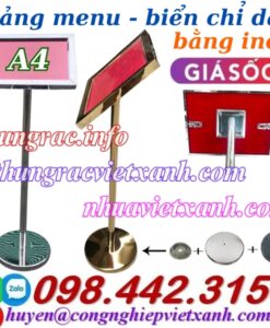 Bảng thông báo inox A4