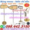 Bảng chỉ dẫn inox hình mũi tên