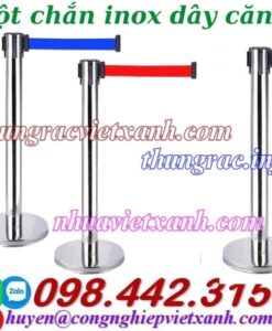 Cột chắn inox dây kéo căng