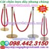 Cột chắn inox dây nhung chùng