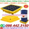 Pallet nhựa chống tràn 1 phuy 680x680x150mm