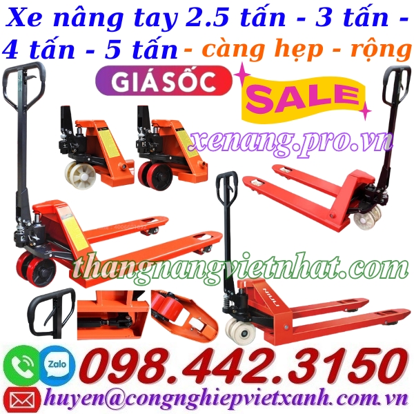 Xe nâng tay - giải pháp nâng hạ hiệu quả cho doanh nghiệp