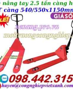 Xe nâng tay 2.5 tấn càng hẹp AC25S Niuli